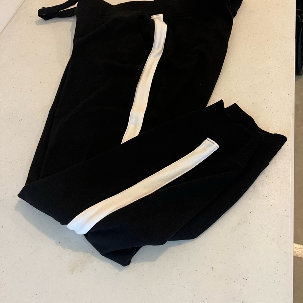 Polo by Ralph Lauren Black Joggers with White Accent Women’s